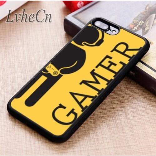 LvheCn Video Game Gamer phone Case cover For iPhone 5 6 6s 7 8 plus X XR XS max 11 12 Pro Samsung Galaxy S7 edge S8 S9 S10