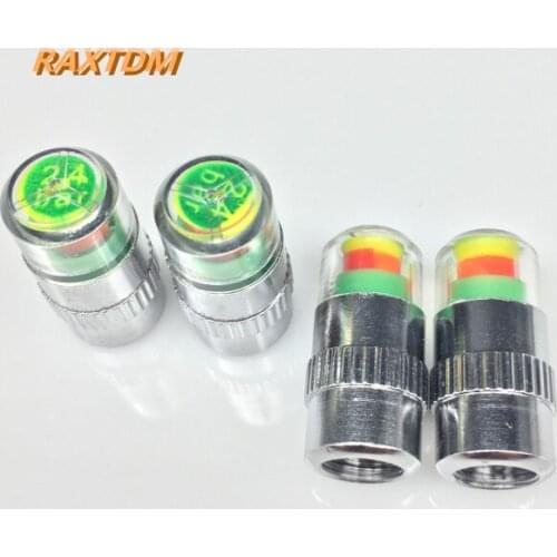 4pcs Car Auto Tire Air Pressure Valve Stem Caps Sensor Indicator Alert For Toyota Camry RAV4 Crown Reiz Corolla Vios Yaris L