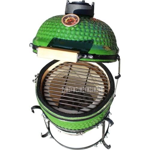 13inch Cermic BBQ Grill Pizza Oven Charcoal Wood-Burning Stove Cermic Pizza Oven Barbecue Grill Accessories For ourdoor Home