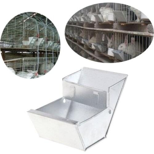 Antirust Pro Rabbit Hutch Trough Feeder Drinker Food Bowl Equipment Tool Farm Small Animal Feeding Watering Supplies For Rabbits