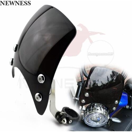 Motorcycle Windscreen Windshield Aluminum 39mm-41mm Fits For Harley Sportster XL 883 1200 Models 2004 2005 2006 2007 2008-2019