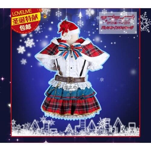 Love Live! Sunshine!! Aqours Yoshiko Tsushima Christmas Ver. Cosplay Costume E001