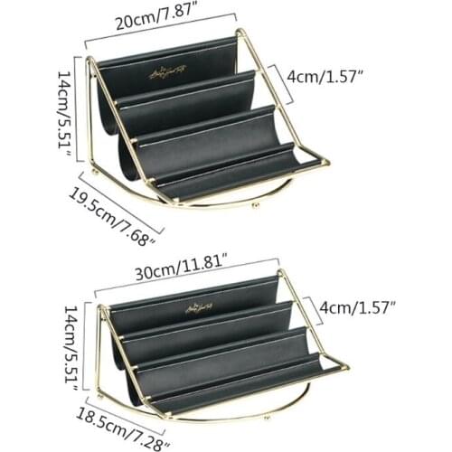 Nordic Style Multilayer Iron Leather Storage Tray for Jewelry Phone Keys Eyeglasses Remote Control Desktop Rack Dropship