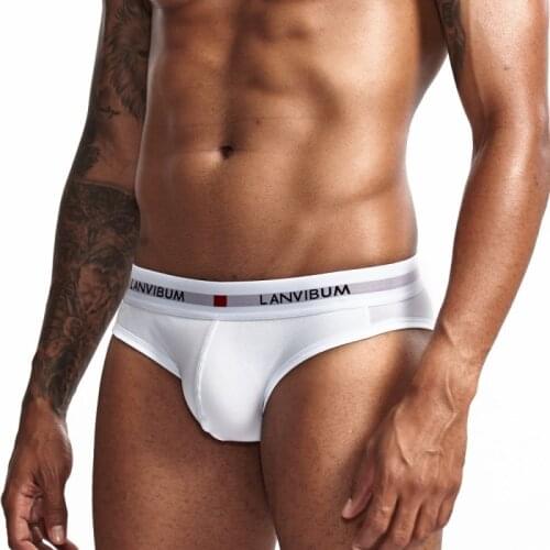 Mens Underwear Color Matching Cotton Breathing Low Waist U-pouch Bag Push Up Body Shaping Sexy Mens Briefs