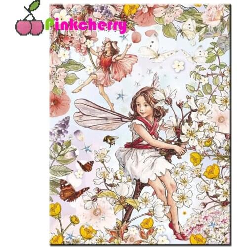 Full Square/Round Drill 5D DIY Diamond Painting fantasy Butterfly flower fairy Embroidery Cross Stitch 5D Home Decor Gift,k653