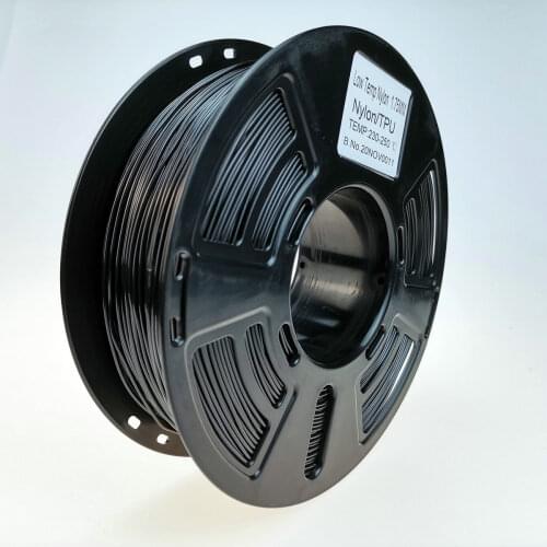 Low temperature nylon &TPU carbon fiber hybrid 3D printer filament