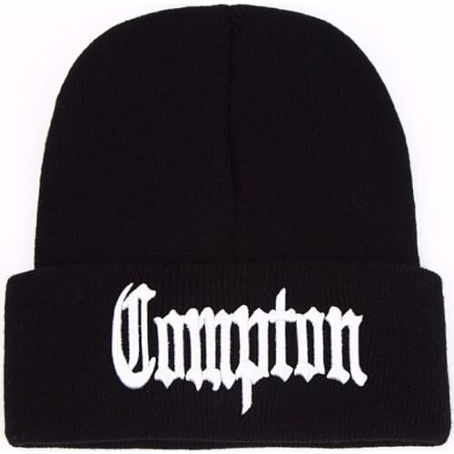 New West beach gangsta Compton Eazy-E Winter Warm Fashion Beanie Hats Knitted bonnet Caps Hip Hop Gorros Knit Hats Men Women