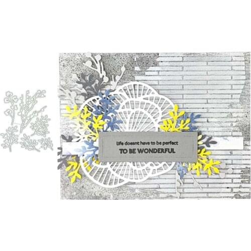 2021 New DIY Branch Leaves Metal Cutting Dies for Scrapbooking Stencil Knife Mould Blade Punch Model Craft Decoration Template