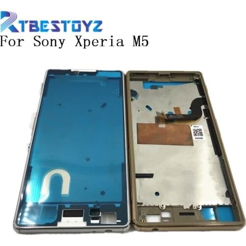 Front Middle Frame Bezel Plate Chassis Housing For Sony Xperia M5 E5603 E5606 E5653