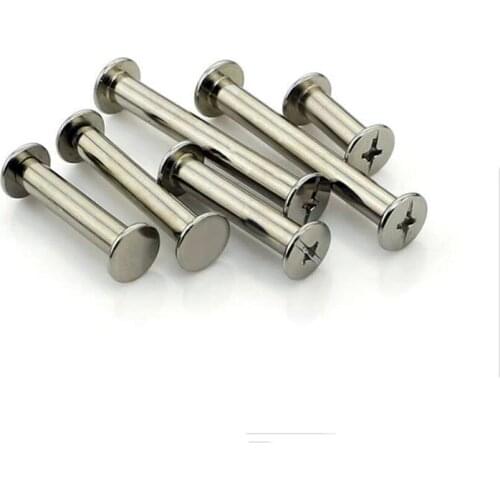 M5 Plate with nickel carbon steel Filial-female Knife book furniture rivet screw DIY tools Decoration accessories