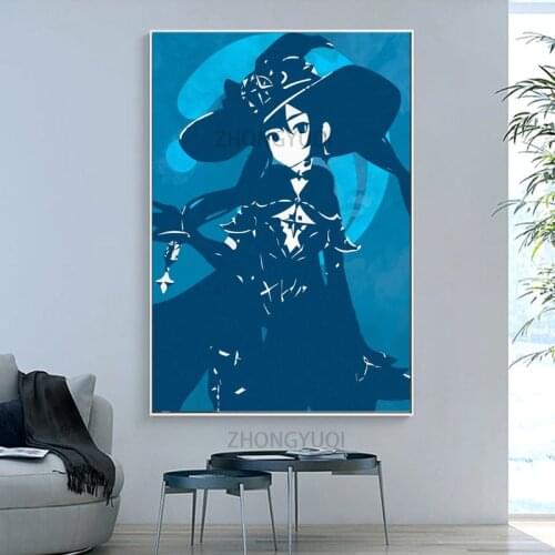 Genshin Impact Posters HD Game Poster Anime Girl Poster Sticker Home Decor Study Bedroom Bar Wall Painting