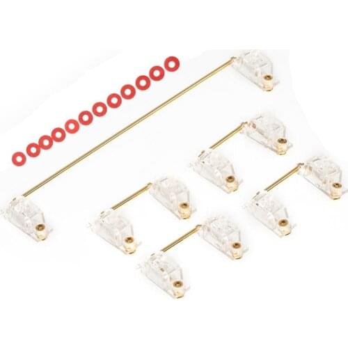 DUROCK V1 Transparent Gold Plated PCB Screw-in Stabilizers 2u 6.25u 7u Keycap Stabilizers for Mechanical Keyboards