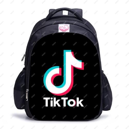 13-16 Inch TIK TOK School Bags Orthopedic Primary TIK TOK Backpack Kids School Boys Girls Mochila Infantil Catoon Bags