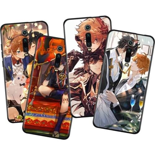 Game Genshin Impact Silicone Cover For Xiaomi Redmi K40 Gaming K30i K30T K30S K30 Ultra K20 10X Pro Black Phone Case