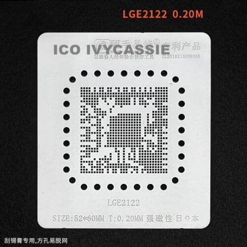 LGE2122 BGA Stencil For LCD TV IC Reballing Chip Pin Solder Tin Plant Net Amaoe Square Hole Heating Template Reworking