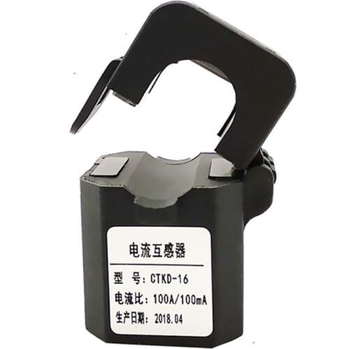 Split Core Open Type Current Transformer Class 0.5 CT Diameter 16mm 5A-100A / 5mA-100mA Current Transmitter