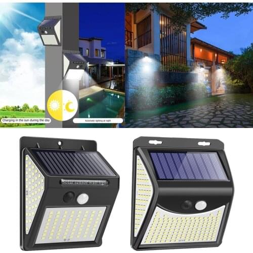 222 144 LED Solar Light Outdoor Solar Lamp PIR Motion Sensor Light Waterproof Solar Powered Sunlight for Garden Decoration