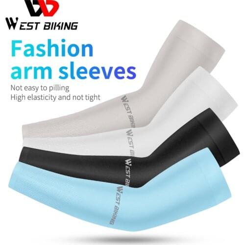 Anti-UV Cycling Arm Sleeves Breathable Ice Silk Bike Sleeves, for MTB Bikes,Bicycle,Fitness, Cycling Sport Sunscreen Arm Warmers