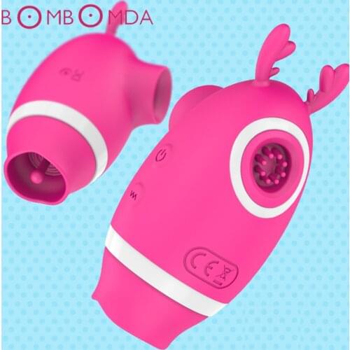 Sucking Vibrator Clit Sucker Clitoris Stimulator Masturbator Dildo Nipple Licking Tongue Oral Toys For Adults Sex Toys for Woman