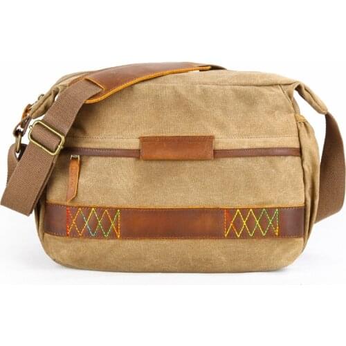 Vintage Retro Camera Batik Canvas Photography Waterproof Shoulder Casual Messenger Photo Men Women Bag for Canon Nikon Sony DSLR