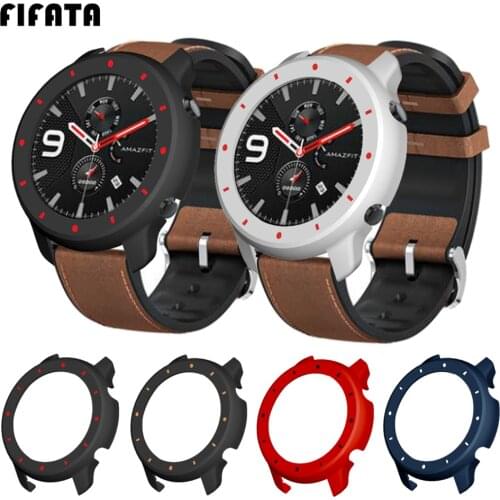 FIFATA PC Protector Cover For Xiaomi Huami Amazfit Gtr 47mm Watch Protect Case Full Screen Protector Frame Shell Accessories