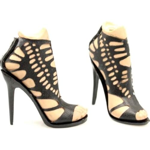 1/6 Scale Female High-heel Shoes with Feet Model for 12in Action Figure Phicen JIAOUL Doll Toys