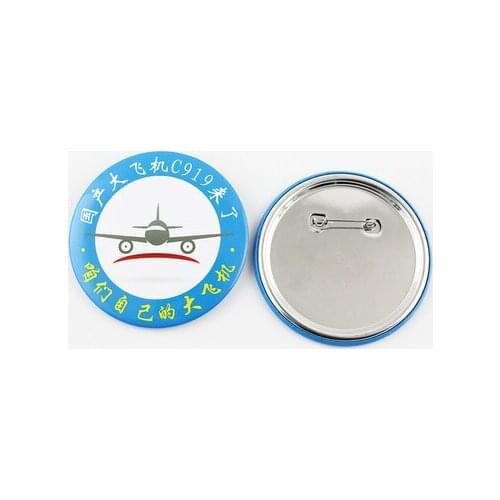100 pcs 75mm tinplate button badges Customized made button badges