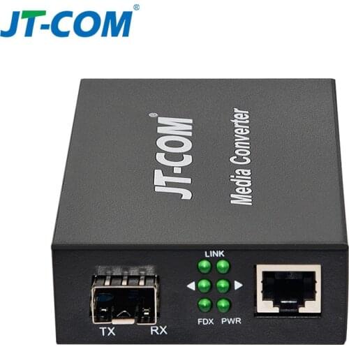10G Enhanced SFP+ Media Converter 10GBase-T Ethernet Switch RJ45 to Optical Fiber Optic Transceiver Optical Convert