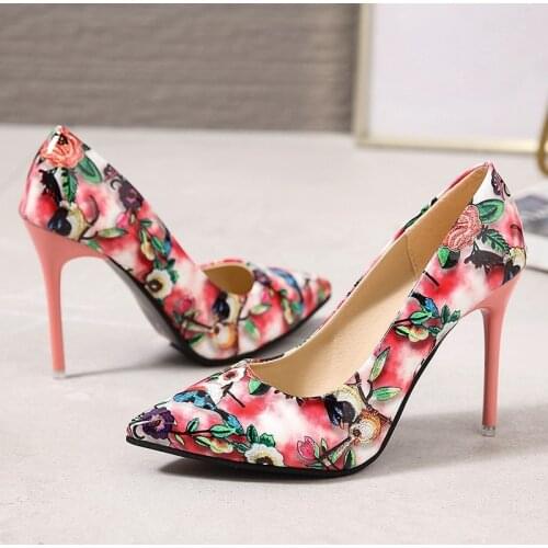 2021 Sexy High Heels Patent Leather Shoes Woman Pumps Ladies Shoes Stiletto Pointed Women