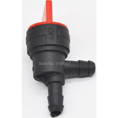 2x 1/4" InLine 90 Degree Fuel Gas Cut-Off Shut-Off Valve Briggs and Stratton 698181 494769 494539 Tecumseh 35857 W/ Clamps