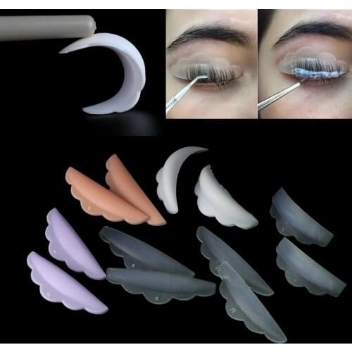 3 Pairs Fake Eyelashes Silicone Pad Perm Pad Recycling Eyelash Permanent Curler Curling Root Lifting False Lash 3D Makeup Tool