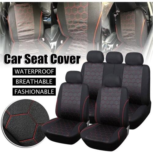 4/9PCS Waterproof Car Seat Cover Universal Fit Most Vehicles Seats Interior Accessories Seat Covers Cushion Car Seat Protector