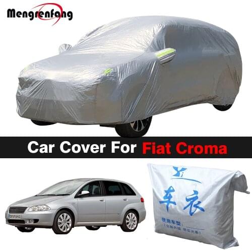 Car Cover Auto Indoor Outdoor Anti-UV Sun Shade Snow Rain Dust Protection Cover For Fiat Croma Sedan Estate
