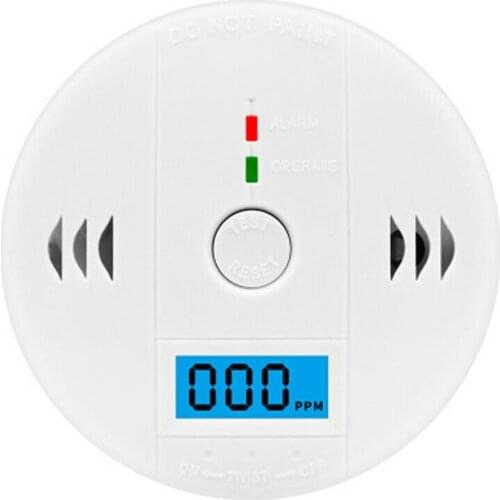 LCD Carbon Monoxide Detector Alarm CO Gas Warning Sensor Alarm Monitor Tester Home Security Carbon Monoxide Smart Sensor