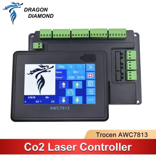 DRAGON DIAMOND Trocen AWC7813 Co2 Laser DSP Full Touch Screen Controller For Co2 Engraving and Cutting Machine