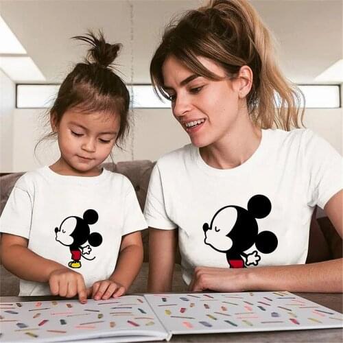Mommy and Me Mama Mickey Mouse Baby Mouse T shirt Mother Daughter Matching Family Outfits T-shirt Mothers Day Gift