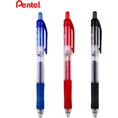 5PCS Japan PENTEL KL105 Waterproof Gel Pen 0.5mm KLR5 Exam Special Pen Office