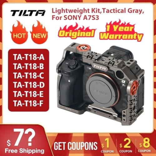 Tilta SONY A7S3 Camera Cage Full Cage Half Cage Basic Lightweight Professional Tactical Gray for SONY A7S3 A7s III Tiltaing