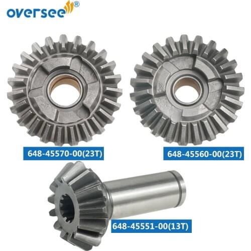 648 Gear Kit For Yamaha Outboard Motor 2T 25HP C25 F25 Forward Gear 648-45560;Reverse 648-45570;Pinion 648-45551-00