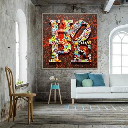 The Hope Motivational Phrase Graffiti Art Canvas Painting Posters and Prints Street Wall Art Pictures Living Room Home Decor