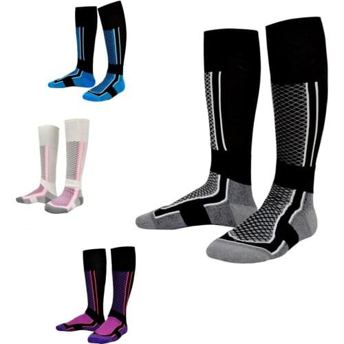 Men Women Winter Sports Outdoor Warm Cotton Socks Support Stretch Long Socks for Skiing Snowboard Soccer High Quality