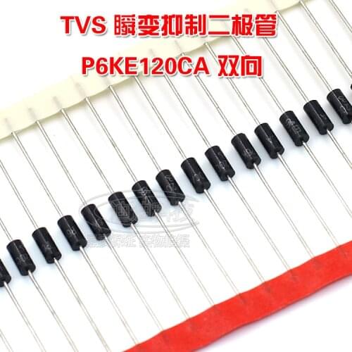 New P6KE120CA TVS Transient Suppression Diode Bidirectional 120V Straight DO-15