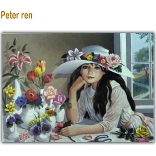 Peter ren Magic Fairy Flowers Diamond painting cross-stitch Diamond embroidery beadwork kits diamond mosaic Rhinestone paintings