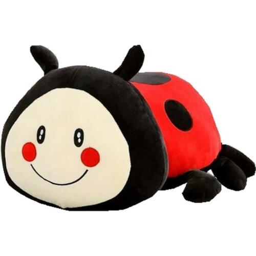 Ladybird Plush Toy Cute Stuffed The beetles Girl Plush Pillow Creative Doll Super Soft Sofa Decorative Pillow Children Kids Toys