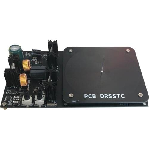 Birthday Christmas Gift DC 24V Low Voltage Flat Music Tesla Coil PCB DRSSTC Lightning Generator Electric Arc 5CM