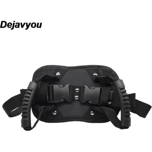 Motorcycle Rear Seat Safety Belt Passenger Grip Grab Handle Non-Slip Strap Motorcycle Back Seat Safety Armrest New 1pc Black