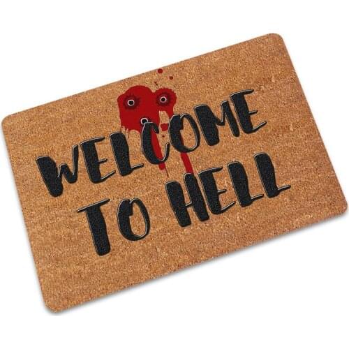 Letters Printed Rubber Floor Mat Funny Doormat for Entrance Door Mats Outdoor Indoor Anti Slip Bathroom Kitchen Mat DropShipping