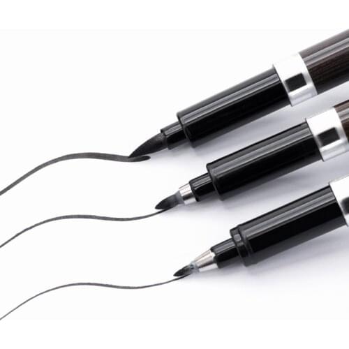 3 Pcs Calligraphy Pen Japan Material Brush for Signature Chinese Words Learning Stationery School Supplies Papelaria