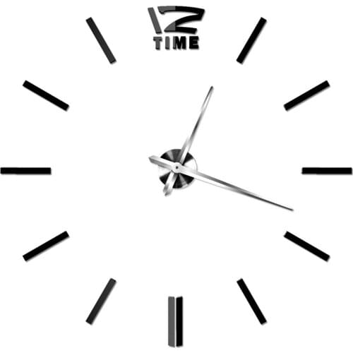 Modern Large Luxury DIY 3D Wall Clock Home Decor, Creative DIY Wall Clock Living Room Modern Personality Art Wall Clock