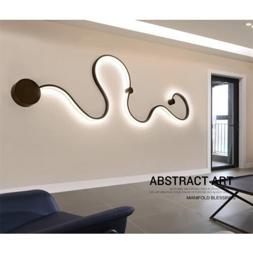 Modern Simple LED Wall Lights Art Designs Creative Wall Lamp Creative Lighting Fixture for Bedroom Living Room Aisle Home Decor